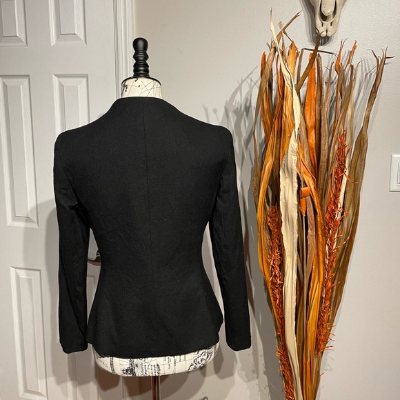 Vintage y2k Bill Blass Wool Zip Mock Fit Flare Ligh weight Work Winter Fall Rave - Picture 4 of 7